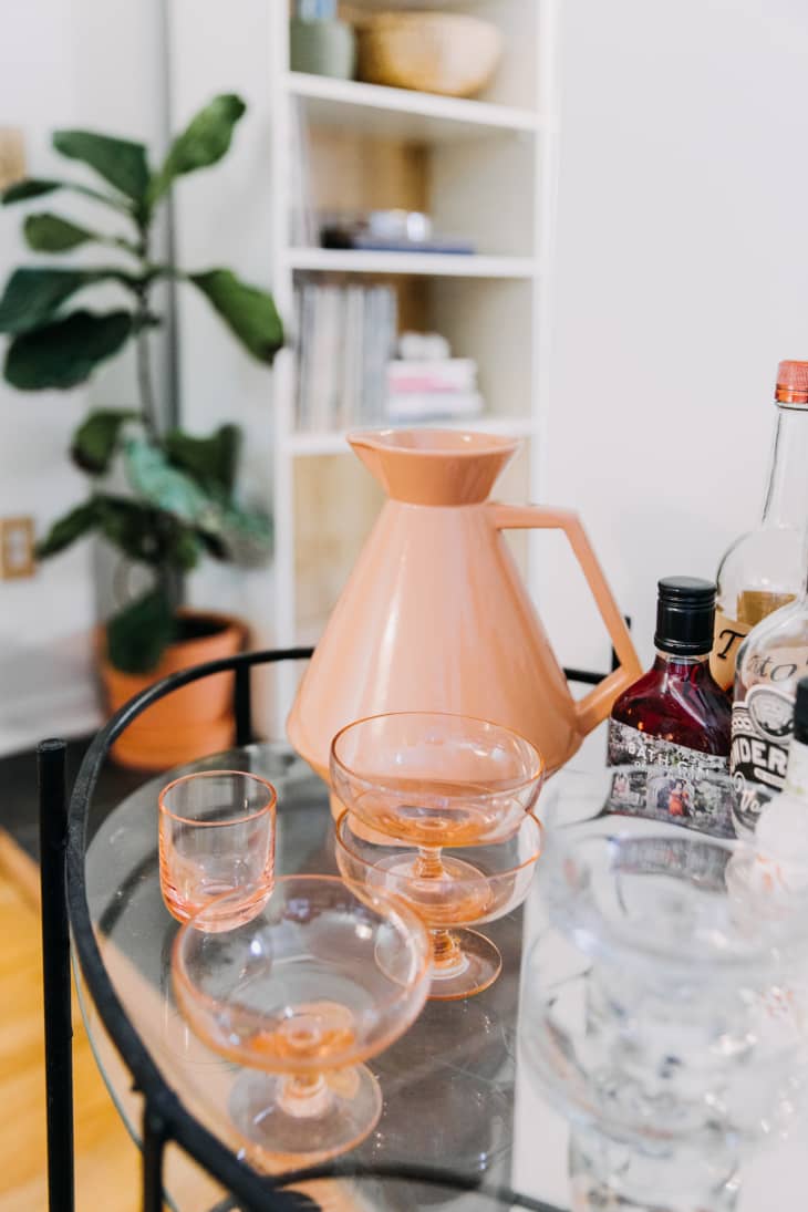 Tinted drinking glasses on sale